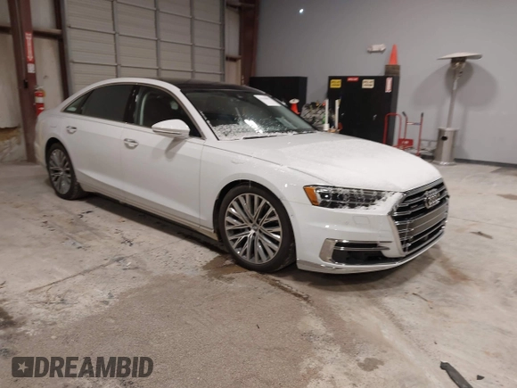 2019 Audi A8 L with VIN WAU8DAF89KN008109, listed as a IAAI auction lot 41636057 with 34,325 mi miles. Bid and sale history available at carsss.com. Image 1.