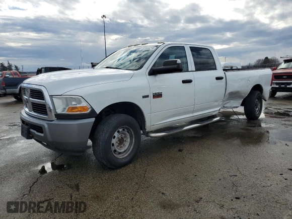 2010 Dodge Ram 2500 ST with VIN 3D7TT2CT0AG188575, listed as a Copart auction lot 82955214 with 169,900 mi miles and Salvage Title. Bid and sale history available at carsss.com. Image 1.