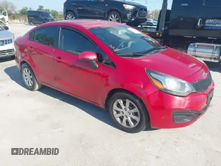 2013 Kia Rio LX with VIN KNADM4A34D6147931, listed as a IAAI auction lot 41638302 with 188,650 mi miles. Bid and sale history available at carsss.com. Image 1.