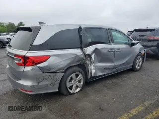 2019 Honda Odyssey EX with VIN 5FNRL6H59KB022682, listed as a Copart auction lot 58787265 with 54,803 mi miles and Salvage title. Bid and sale history available at DreamBid. Image 3.