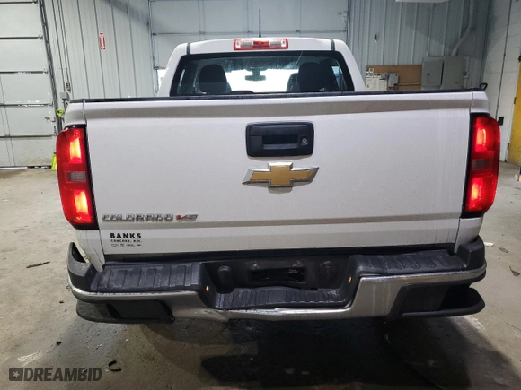 2020 Chevrolet Colorado 4WD Work Truck with VIN 1GCGTBEN9L1219429, listed as a Copart auction lot 46826185 with 57,180 mi miles and Salvage Title. Bid and sale history available at carsss.com. Image 6.