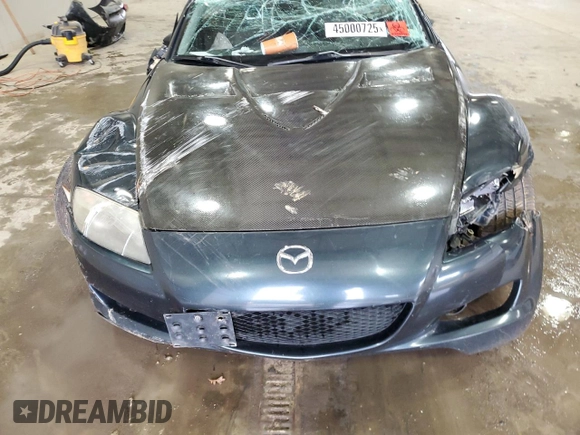 2004 Mazda RX-8 with VIN JM1FE173X40123456, listed as a Copart auction lot 45000725 with Not Provided miles and Clean Title. Bid and sale history available at DreamBid. Image 12.