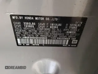 2016 Honda Fit LX z VIN JHMGK5H50GX026653, wystawiony jako Copart lot #57766675 z przebiegiem 68 656 mil mil oraz Szkody całkowita. Historia ofert i sprzedaży dostępna na DreamBid. Obrazek 12.