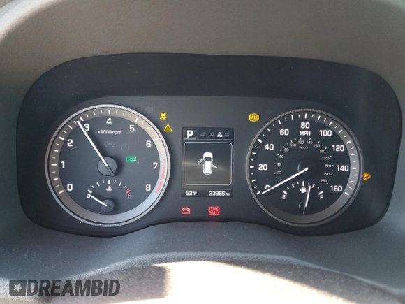 2017 Hyundai Tucson SE z VIN KM8J33A40HU293171, wystawiony jako Copart lot #48566155 z przebiegiem 23 366 mil mil oraz Szkoda całkowita • Salvage title. Historia ofert i sprzedaży dostępna na DreamBid. Obrazek 9.