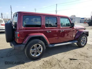 2021 Jeep Wrangler Unlimited Sahara with VIN 1C4HJXEN8MW613404, listed as a Copart auction lot 57155305 with 48,379 mi miles and Salvage title. Bid and sale history available at DreamBid. Image 3.
