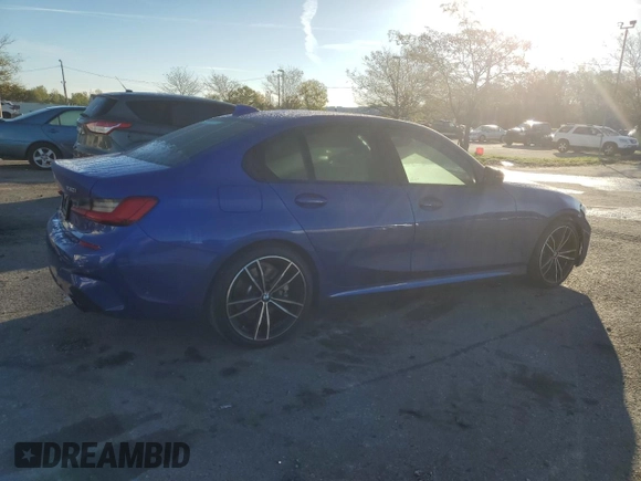2021 BMW 3 Series 330i xDrive with VIN 3MW5R7J0XM8C14425, listed as a Copart auction lot 72910854 with 9,465 mi miles and Salvage Title. Bid and sale history available at DreamBid. Image 3.