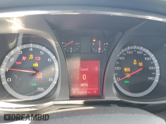 2012 GMC Terrain SLE-1 with VIN 2GKALMEK1C6331909, listed as a Copart auction lot 60294225 with 100,631 mi miles and Salvage title. Bid and sale history available at DreamBid. Image 9.
