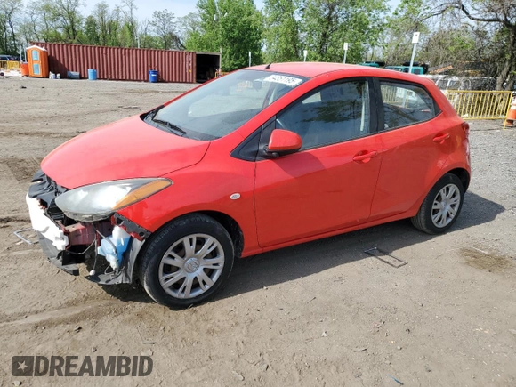 2011 Mazda 2 Sport with VIN JM1DE1HZ5B0128359, listed as a Copart auction lot 54351195 with 117,281 mi miles and Salvage Title. Bid and sale history available at carsss.com. Image 1.