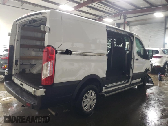 2023 Ford Transit Cargo with VIN 1FTBR1Y87PKA51654, listed as a Copart auction lot 82376064 with 18,442 mi miles and Clean Title. Bid and sale history available at DreamBid. Image 3.