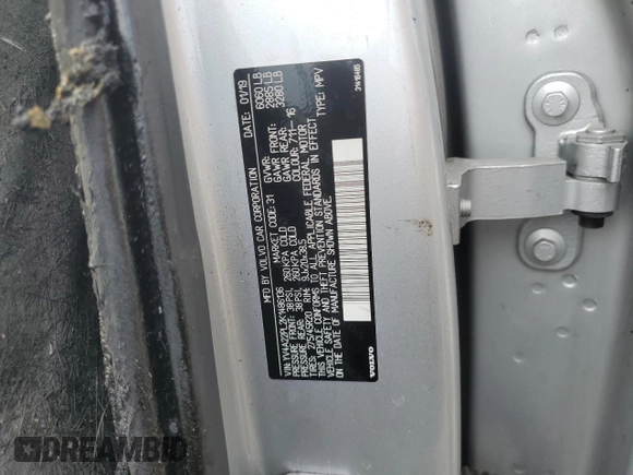 2019 Volvo XC90 Inscription z VIN YV4A22PL2K1486136, wystawiony jako Copart lot #62274105 z przebiegiem Nie podano mil oraz Szkoda całkowita • Salvage title. Historia ofert i sprzedaży dostępna na DreamBid. Obrazek 13.