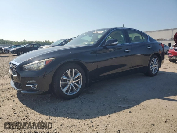 2015 Infiniti Q50 Premium with VIN JN1BV7AR7FM407060, listed as a Copart auction lot 63503495 with 81,897 mi miles and Clean title. Bid and sale history available at DreamBid. Image 1.