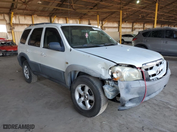2006 Mazda Tribute i with VIN 4F2YZ02Z16KM17645, listed as a Copart auction lot 80996344 with 175,970 mi miles and Salvage Title. Bid and sale history available at carsss.com. Image 4.