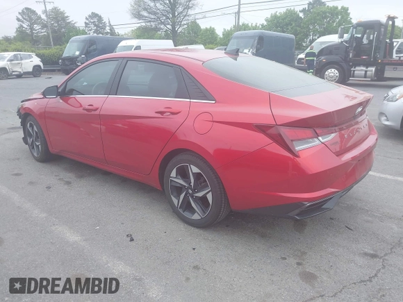 2021 Hyundai Elantra Limited with VIN 5NPLP4AG5MH000130, listed as a IAAI auction lot 41945626 with 44,622 mi miles and . Bid and sale history available at carsss.com. Image 3.