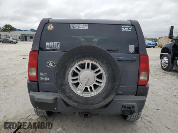2008 Hummer H3 SUV Luxury with VIN 5GTEN13E188134204, listed as a Copart auction lot 46064915 with 126,956 mi miles and Salvage Title. Bid and sale history available at carsss.com. Image 6.