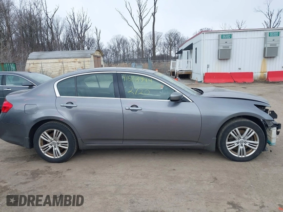 2011 Infiniti G25 x with VIN JN1DV6AR1BM653907, listed as a IAAI auction lot 41628344 with 158,949 mi miles. Bid and sale history available at carsss.com. Image 13.
