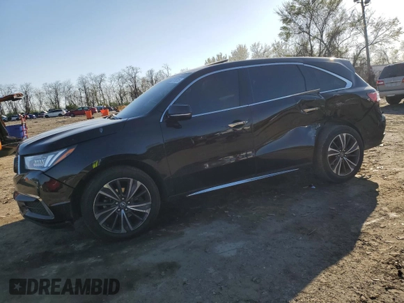 2019 Acura MDX Technology with VIN 5J8YD3H57KL001707, listed as a Copart auction lot 52175315 with 133,483 mi miles and Salvage title. Bid and sale history available at DreamBid. Image 1.