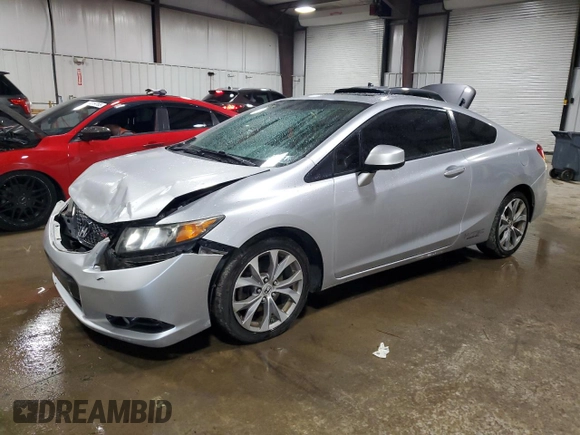 2012 Honda Civic Si with VIN 2HGFG4A52CH708436, listed as a Copart auction lot 57278025 with 170,521 mi miles and Salvage title. Bid and sale history available at DreamBid. Image 1.