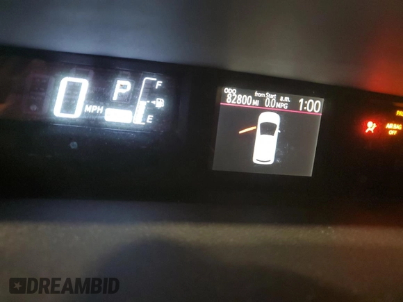 2016 Toyota Prius One with VIN JTDKDTB33G1122457, listed as a Copart auction lot 53325405 with 82,800 mi miles and Clean Title. Bid and sale history available at DreamBid. Image 9.
