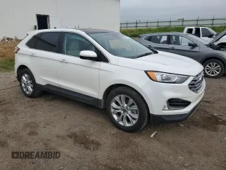 2021 Ford Edge Titanium with VIN 2FMPK4K90MBA34404, listed as a Copart auction lot 61762715 with 45,102 mi miles and Salvage title. Bid and sale history available at DreamBid. Image 4.