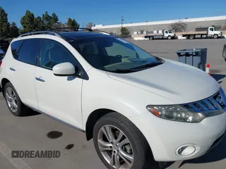 2010 Nissan Murano SL with VIN JN8AZ1MWXAW120261, listed as a IAAI auction lot 41763421 with 158,907 mi miles. Bid and sale history available at carsss.com. Image 1.
