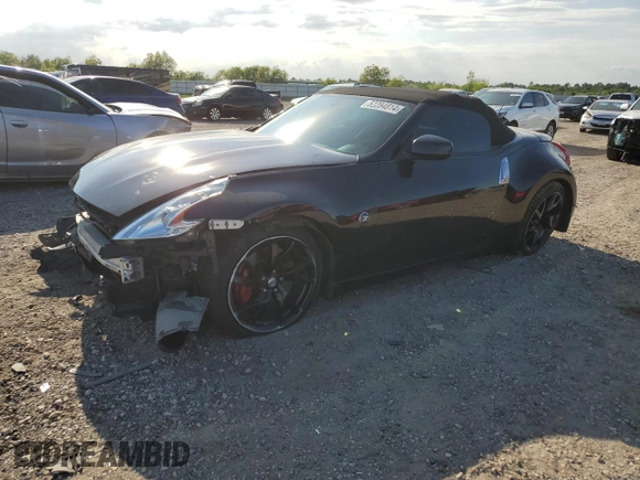 2014 Nissan 370Z Touring with VIN JN1AZ4FH3EM621279, listed as a Copart auction lot 52284814 with 60,479 mi miles and Salvage Title. Bid and sale history available at DreamBid. Image 1.