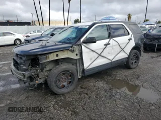 2017 Ford Police Interceptor Utility z VIN 1FM5K8AR6HGB33761, wystawiony jako Copart lot #43651195 z przebiegiem Nie podano mil oraz Tytuł czysty. Historia ofert i sprzedaży dostępna na DreamBid. Obrazek 1.
