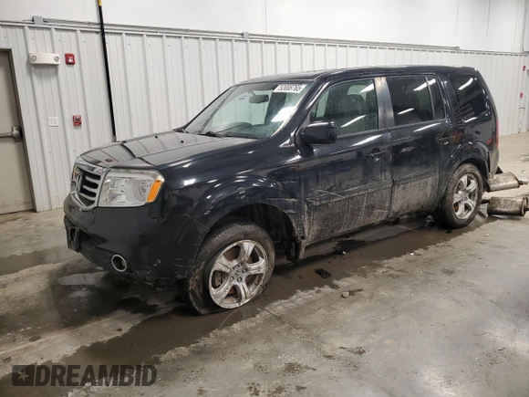 2013 Honda Pilot EX-L with VIN 5FNYF4H77DB061458, listed as a Copart auction lot 52008765 with 106,505 mi miles and Salvage title. Bid and sale history available at DreamBid. Image 1.
