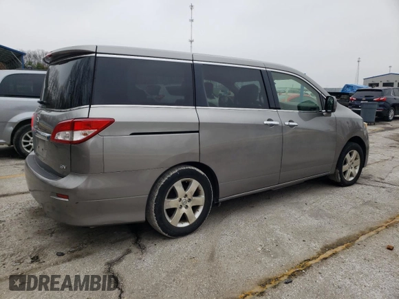 2012 Nissan Quest LE z VIN JN8AE2KP1C9042628, wystawiony jako Copart lot #43544105 z przebiegiem 169 701 mil mil oraz Czysty tytuł • Clean title. Historia ofert i sprzedaży dostępna na DreamBid. Obrazek 3.