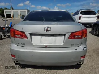 2007 Lexus IS 250 with VIN JTHBK262972036421, listed as a Copart auction lot 60591305 with 155,395 mi miles and Salvage title. Bid and sale history available at DreamBid. Image 6.