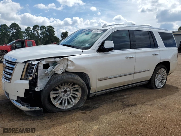 2018 Cadillac Escalade Platinum with VIN 1GYS3DKJ4JR141013, listed as a Copart auction lot 69894234 with 57,369 mi miles and Clean Title. Bid and sale history available at carsss.com. Image 1.