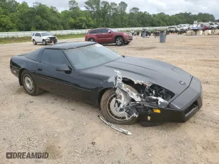 1987 Chevrolet Corvette with VIN 1G1YY2184H5127207, listed as a Copart auction lot 53497164 with 0 mi miles and Salvage Title. Bid and sale history available at carsss.com. Image 4.