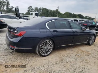 2020 BMW 7 Series 740i with VIN WBA7T2C04LCD29459, listed as a Copart auction lot 69091923 with 0 mi miles. Bid and sale history available at carsss.com. Image 3.
