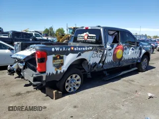 2023 Ford F-350 XL with VIN 1FT8W3BM0PEC08475, listed as a Copart auction lot 43587265 with 38,805 mi miles and Salvage Title. Bid and sale history available at DreamBid. Image 3.
