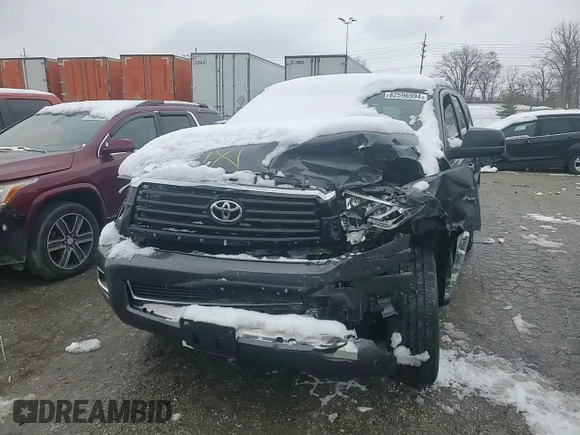 2019 Toyota Sequoia SR5 with VIN 5TDBY5G15KS173235, listed as a Copart auction lot 82596994 with 0 mi miles and Salvage Title. Bid and sale history available at carsss.com. Image 12.