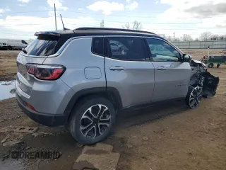 2023 Jeep Compass Limited with VIN 3C4NJDCN8PT528741, listed as a Copart auction lot 51345545 with 16,593 mi miles and Clean Title. Bid and sale history available at DreamBid. Image 3.
