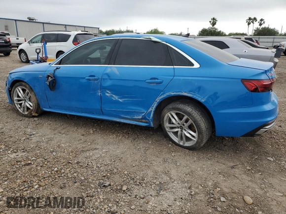 2022 Audi A4 S line Premium Plus z VIN WAUEAAF48NN014478, wystawiony jako Copart lot #51677755 z przebiegiem 56 981 mil mil oraz Szkoda całkowita • Salvage title. Historia ofert i sprzedaży dostępna na DreamBid. Obrazek 2.