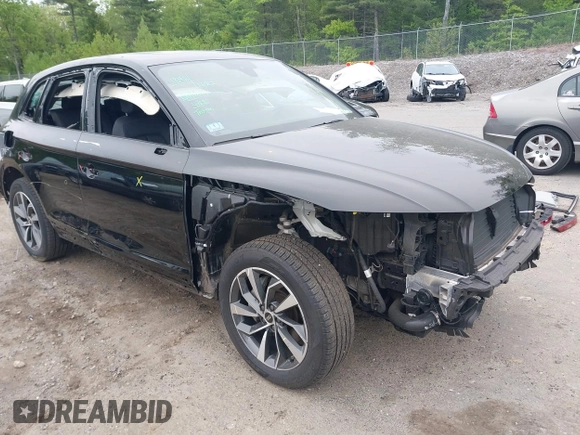 2023 Audi Q5 S line Premium with VIN WA1GAAFYXP2068698, listed as a IAAI auction lot 42225206 with 17,691 mi miles and . Bid and sale history available at DreamBid. Image 1.
