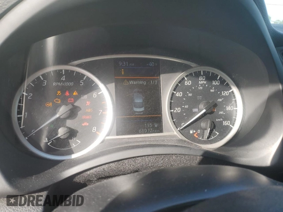 2019 Nissan Sentra S with VIN 3N1AB7AP1KY247638, listed as a Copart auction lot 88801945 with 68,912 mi miles and Salvage Title. Bid and sale history available at carsss.com. Image 9.