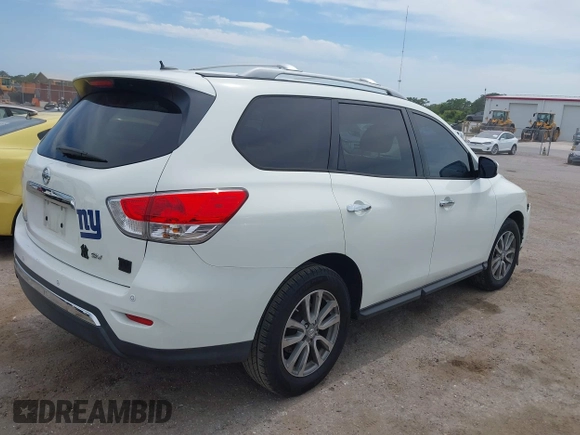 2016 Nissan Pathfinder S with VIN 5N1AR2MN1GC631131, listed as a IAAI auction lot 42377587 with 158,663 mi miles and . Bid and sale history available at DreamBid. Image 4.