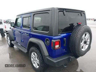 2020 Jeep Wrangler Unlimited Sport Altitude z VIN 1C4HJXDG9LW108151, wystawiony jako IAAI lot #41937525 z przebiegiem 78 197 mil mil oraz . Historia ofert i sprzedaży dostępna na DreamBid. Obrazek 3.