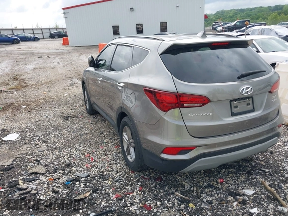 2018 Hyundai Santa Fe 2.4L with VIN 5NMZU3LB1JH100507, listed as a IAAI auction lot 42182116 with 103,826 mi miles and . Bid and sale history available at DreamBid. Image 3.