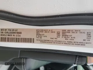2021 Jeep Grand Cherokee Overland with VIN 1C4RJJDG5M8195683, listed as a Copart auction lot 48133075 with Not provided miles and Salvage title. Bid and sale history available at DreamBid. Image 13.