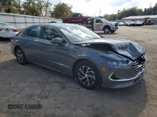 2021 Hyundai Sonata Hybrid Blue with VIN KMHL24JJ4MA033794, listed as a Copart auction lot 70527553 with 119,330 mi miles. Bid and sale history available at carsss.com. Image 4.