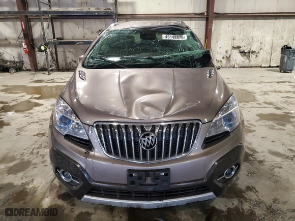 2013 Buick Encore Leather with VIN KL4CJCSB9DB178956, listed as a Copart auction lot 45148875 with 51,343 mi miles and Salvage Title. Bid and sale history available at carsss.com. Image 5.