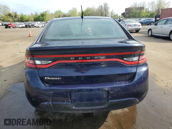 2013 Dodge Dart SE with VIN 1C3CDFAA1DD341843, listed as a Copart auction lot 54896925 with 121,019 mi miles and Salvage Title. Bid and sale history available at DreamBid. Image 6.
