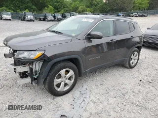2018 Jeep Compass Latitude with VIN 3C4NJCBB0JT408554, listed as a Copart auction lot 57140725 with 72,539 mi miles and Salvage title. Bid and sale history available at DreamBid. Image 1.