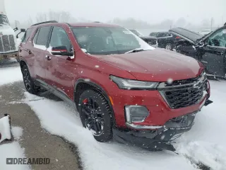 2022 Chevrolet Traverse Premier with VIN 1GNEVKKW9NJ138455, listed as a Copart auction lot 46489125 with 0 mi miles and Salvage Title. Bid and sale history available at carsss.com. Image 4.