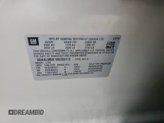 2013 GMC Terrain SLE with VIN 2GKALMEK1D6259112, listed as a Copart auction lot 45206375 with 134,265 mi miles and Clean Title. Bid and sale history available at DreamBid. Image 14.