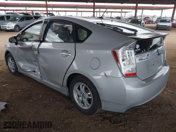 2011 Toyota Prius I with VIN JTDKN3DUXB0287858, listed as a IAAI auction lot 41976759 with 123,021 mi miles and . Bid and sale history available at DreamBid. Image 3.
