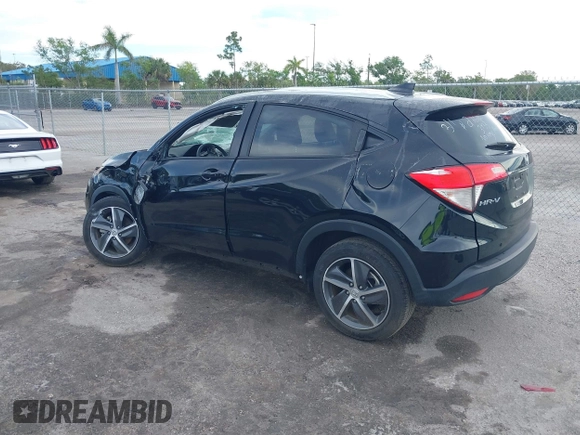 2021 Honda HR-V EX-L with VIN 3CZRU5H74MM703933, listed as a IAAI auction lot 38902324 with 37,921 mi miles. Bid and sale history available at carsss.com. Image 3.